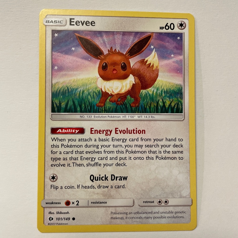 Pokémon card eevee